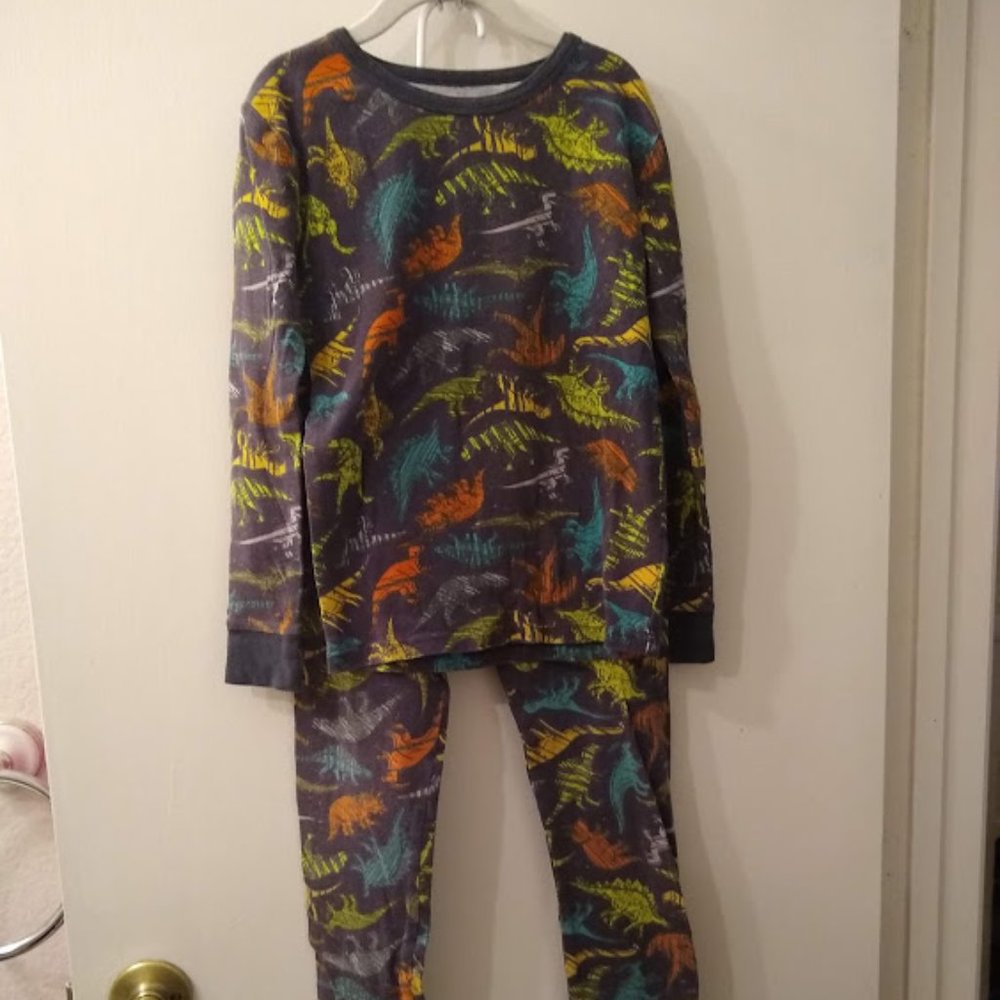 Cat & Jack PJs with LOTS of dinosaurs, size 10